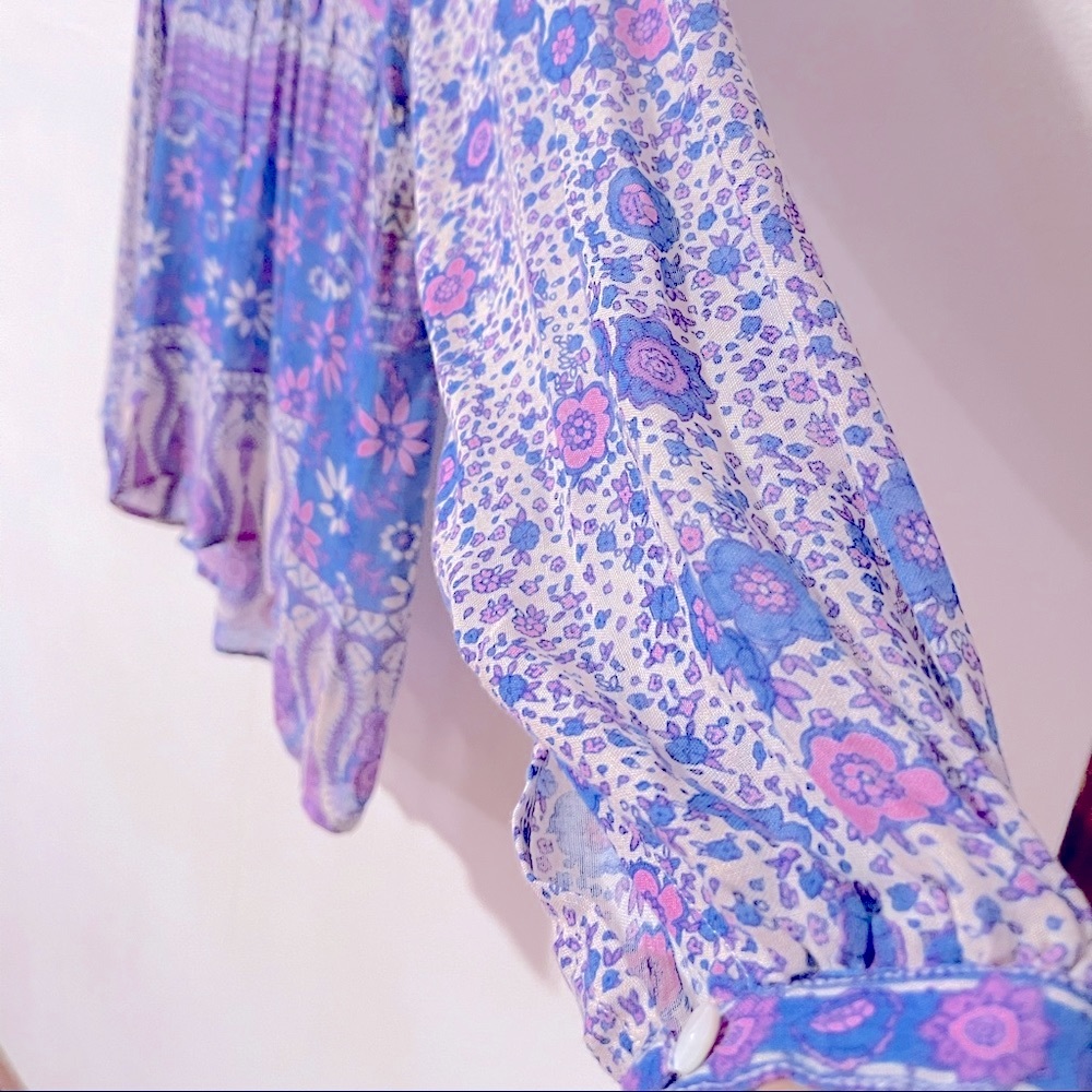 💕NEW💕 💗RARE VINTAGE💗 Spell & the Gypsy Boho Blossom Blouse Sz XS - Picture 10 of 14